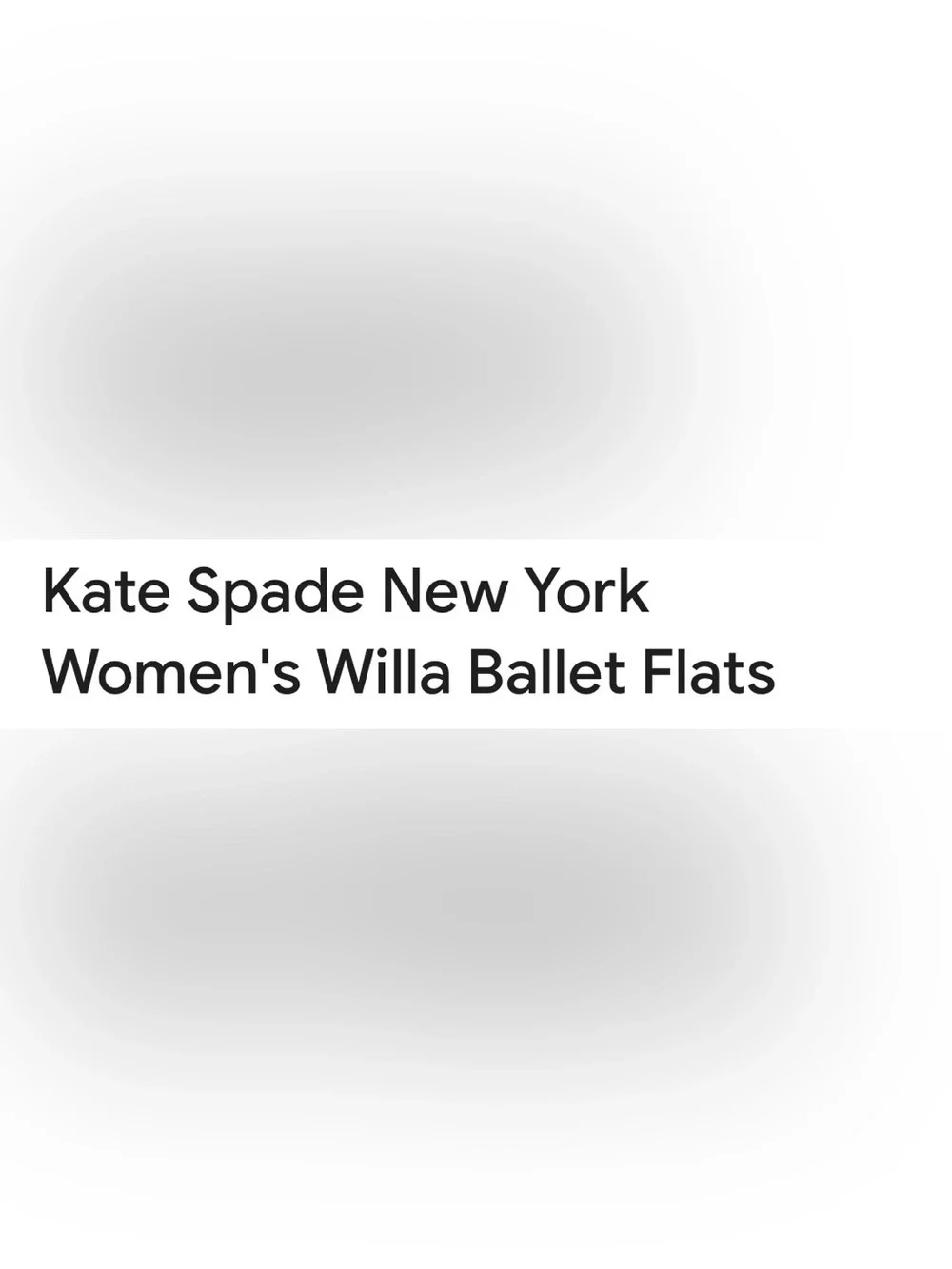 Kate Spade NY Gold Glitter Willa Ballet Flat with Bow Charm